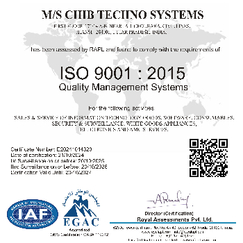CHIB TECHNO SYSTEMS | ISO 9001:2015