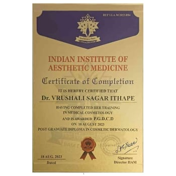 Shree Sai Clinic | IIAM PGDCD CERTIFICATE
