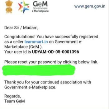 learnmart.in (For IGNOU Students) | GEM Registration Certificate