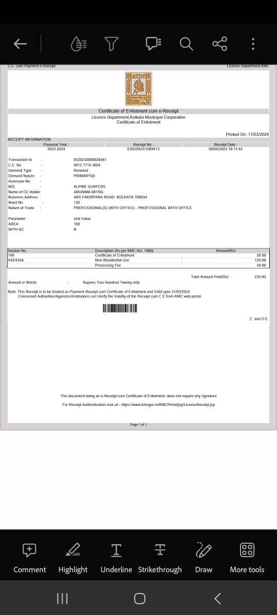 ALPINE SURFERS | TRADE LICENCE