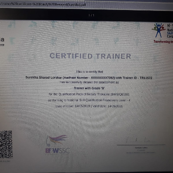 Welcome Beauty Salon | Certified Trainer
