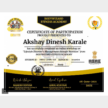 Athlete Nutrition Studio | Lifestyle disorders management with BFA Bodywizard Fitness Academy