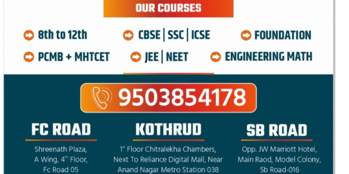 Banner NAIK TUTORIALS - FC ROAD | KOTHRUD | SB ROAD