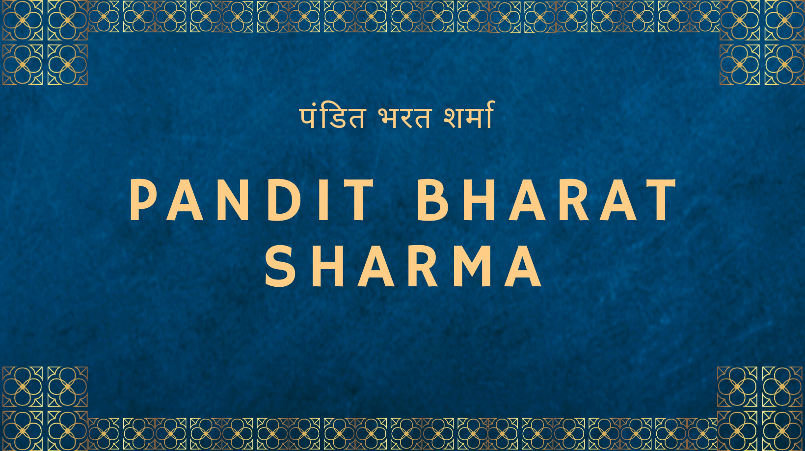 Banner Pandit Bharat Sharma