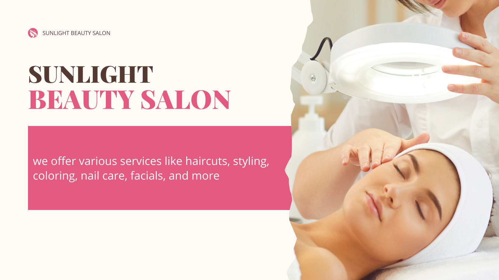 Banner Sunlight Beauty Salon