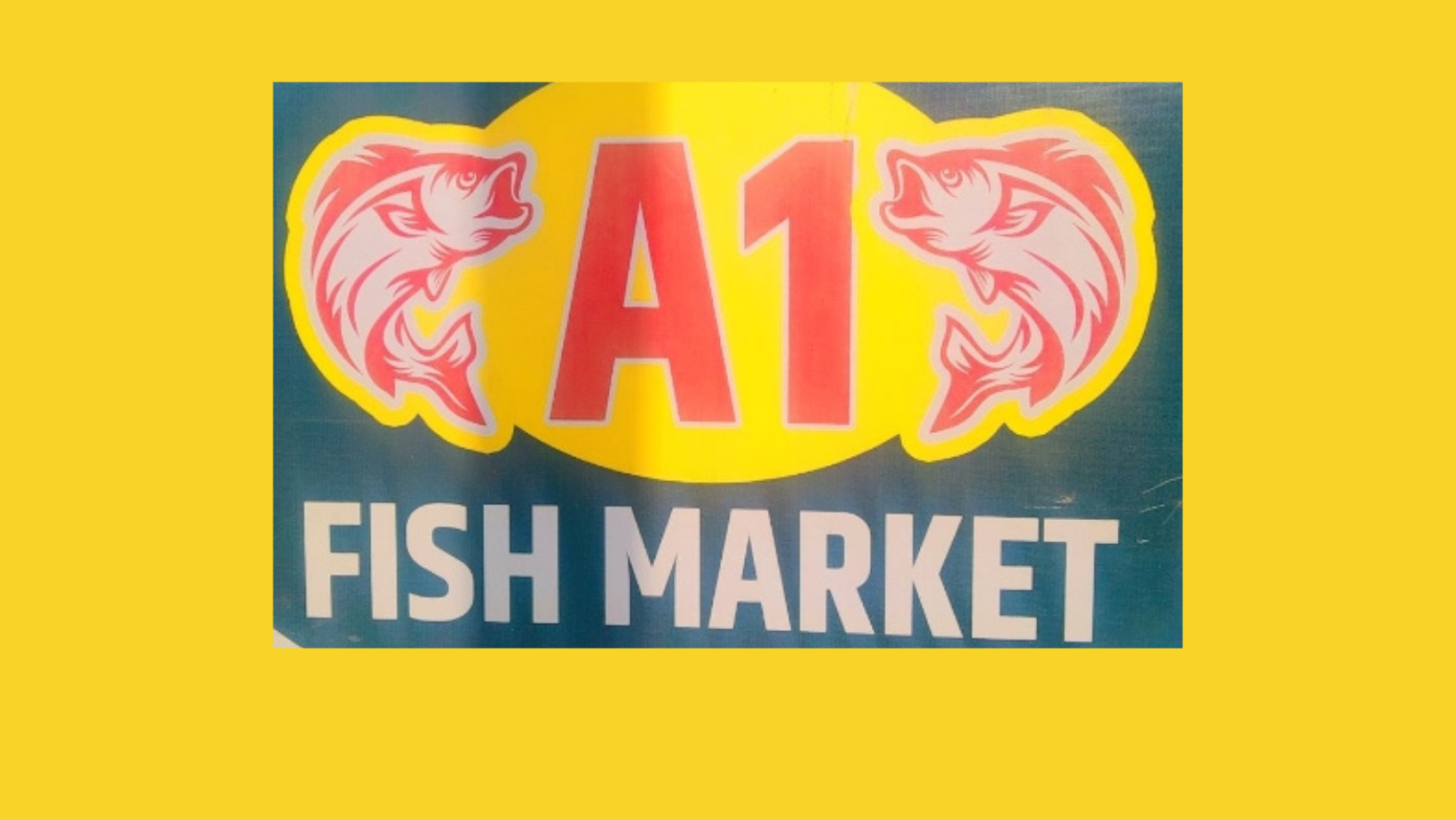 Banner A1 Fish Shop