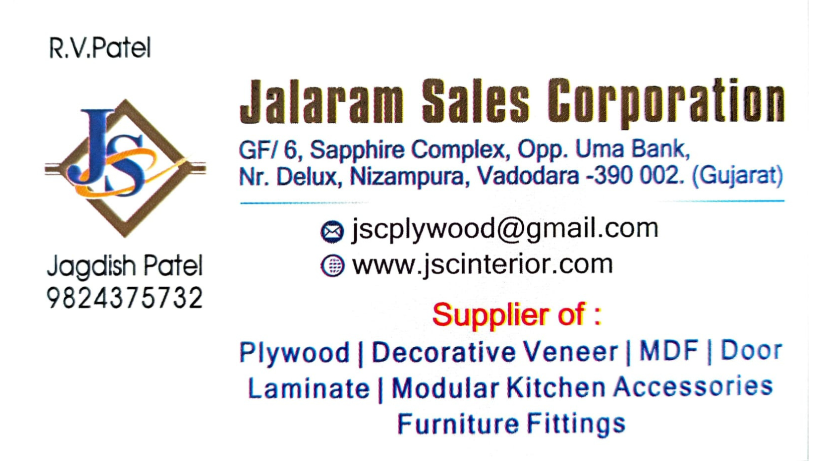 Banner Jalaram Sales Corporation