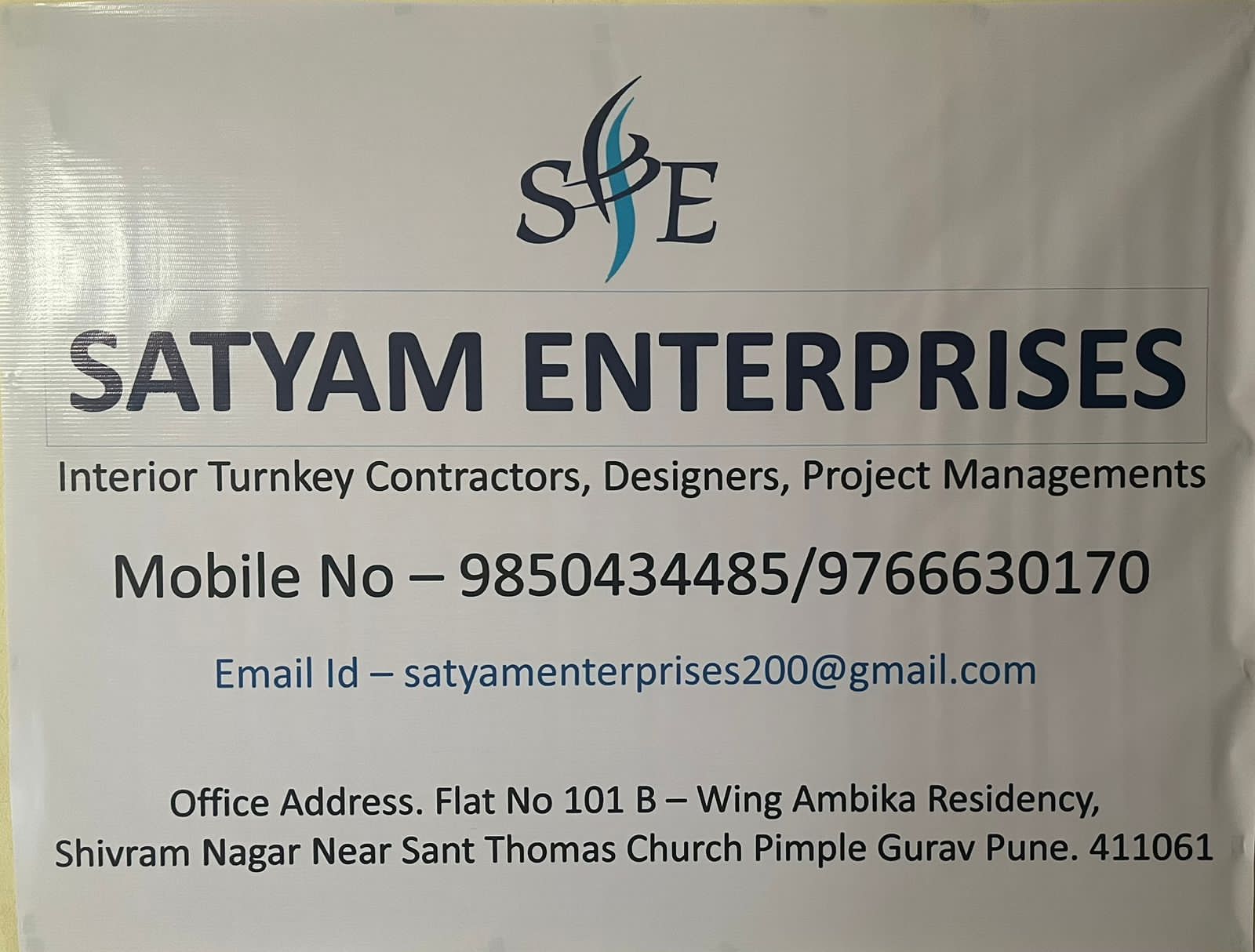 Banner Satyam Enterprises