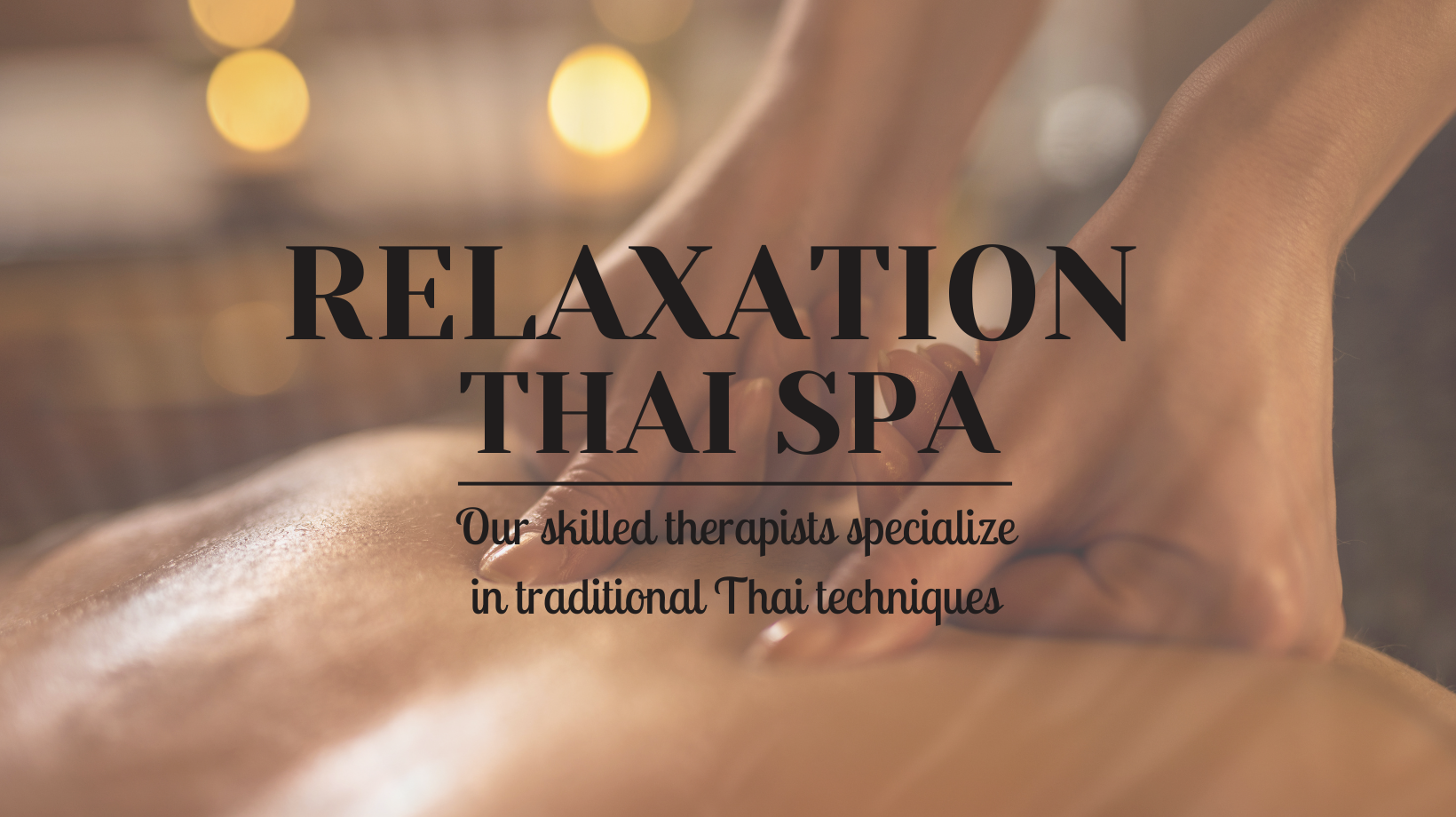 Banner Relaxation Thai Spa