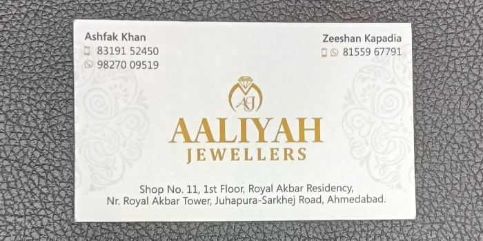 Banner AALIYAH JEWELLERS