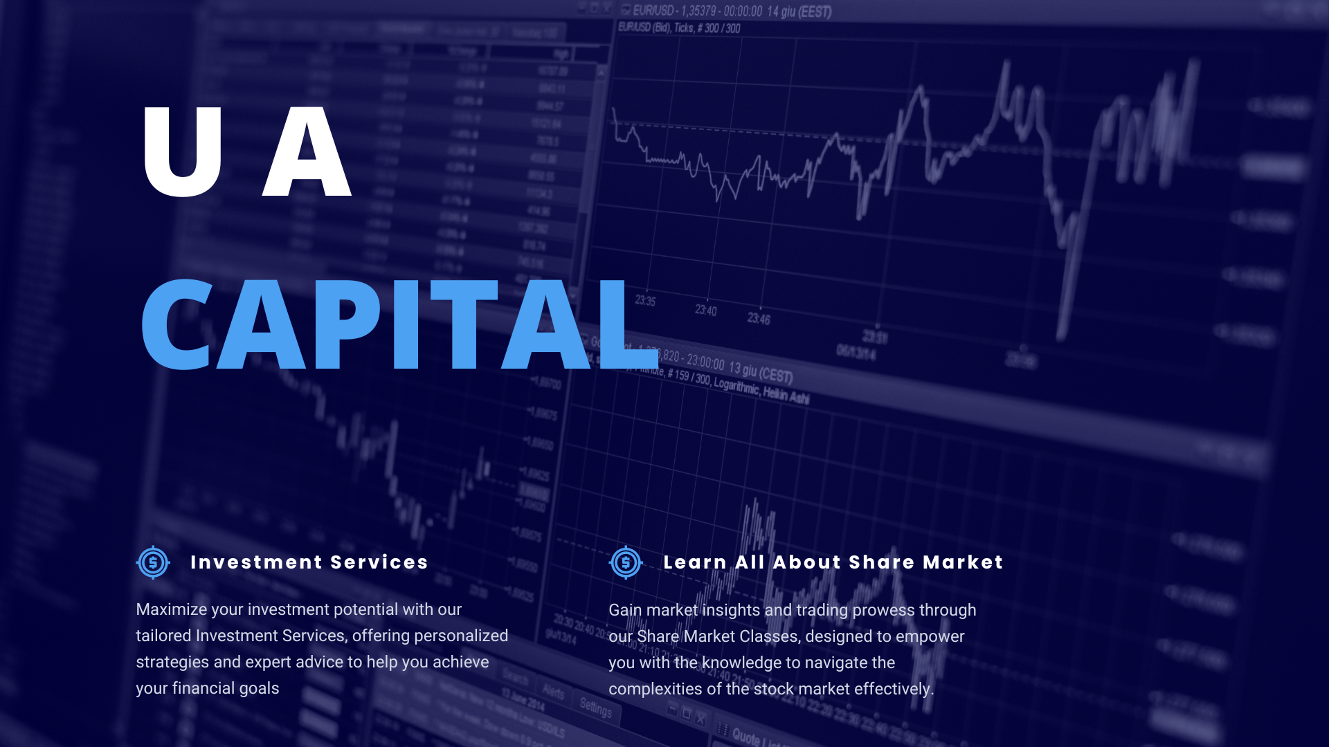 Banner U A CAPITAL - Share Market Classes & Investment Services In Wanowrie, Kondhwa & NIBM
