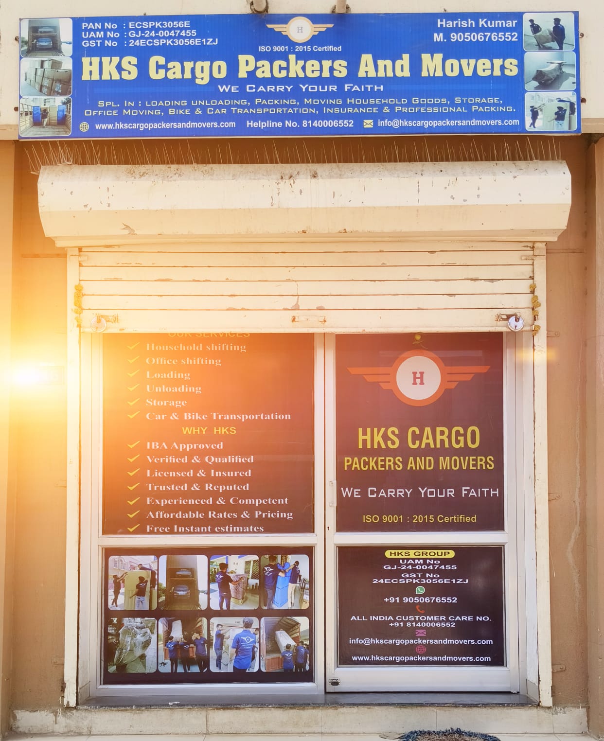 Banner HKS Cargo Packers And Movers