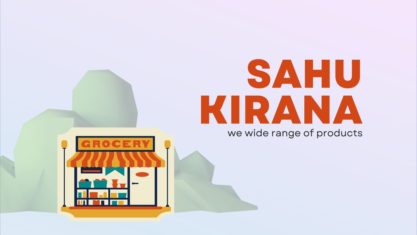 Banner Sahu Kirana Store