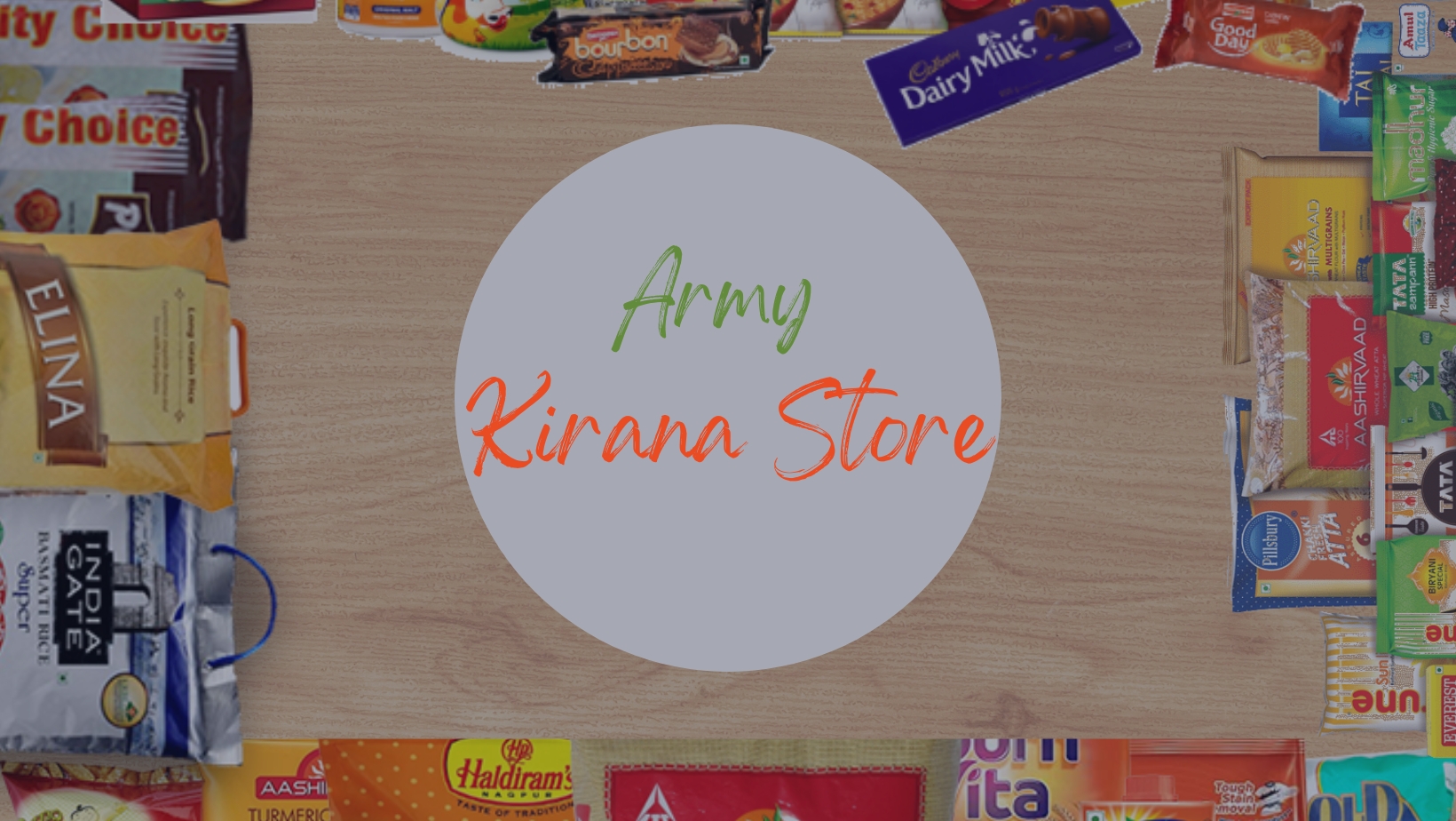 Banner Army Kirana Store