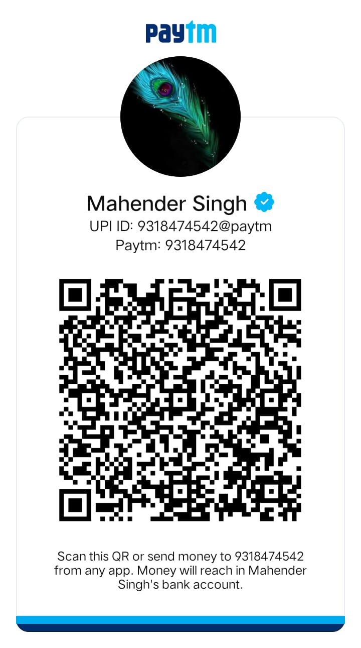 Precious Payal Jwellery- Here Are My UPI Details Name - Mahender Singh UPI Handle - 9318474542@paytm
