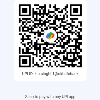 UPI ID: K.a.singhi-1@okhdfcbank