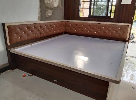 Designed Wooden Double Size Bed | ADARSH FURNITURE | 14- Annudesak Nager Sukhliya Road Indore