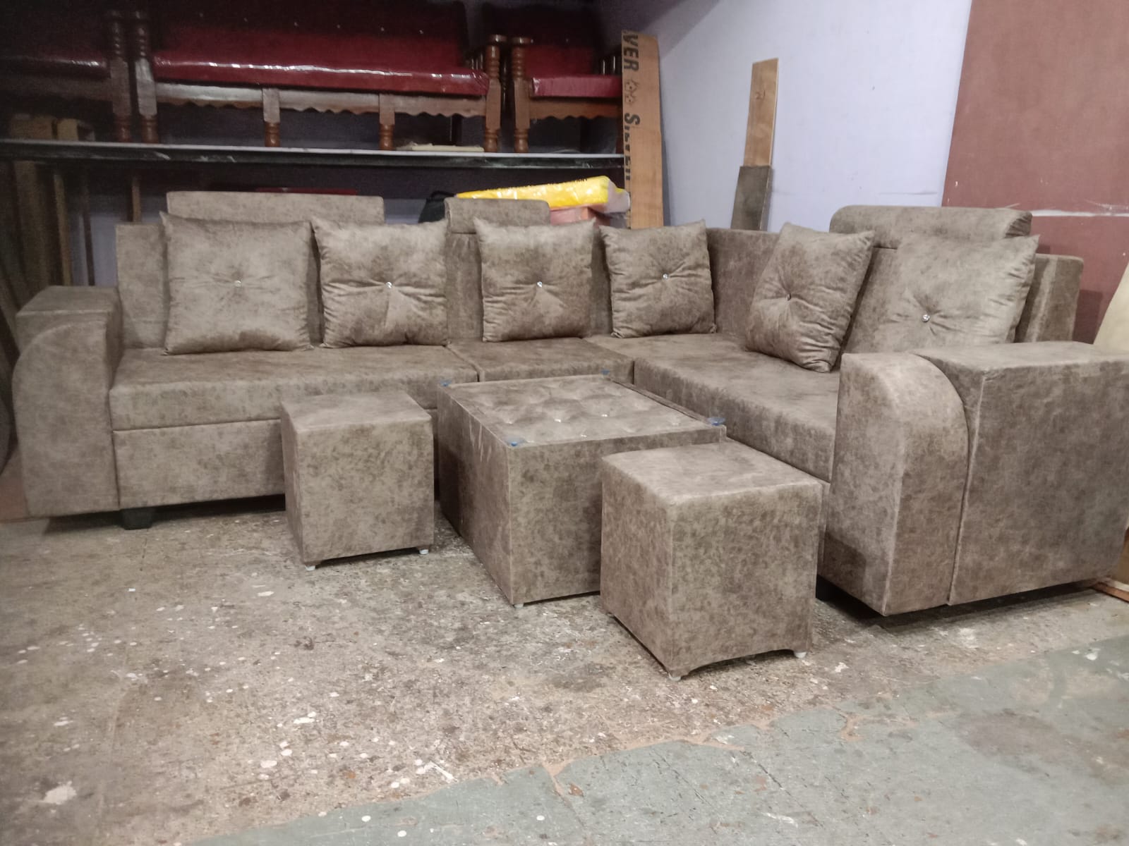 Designed Wooden Sofa | ADARSH FURNITURE | 14- Annudesak Nager Sukhliya Road Indore