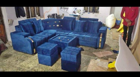 Designed Wooden Sofa | ADARSH FURNITURE | 14- Annudesak Nager Sukhliya Road Indore