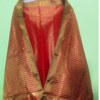 Maheshwari jari border tissue suit Heena Ansari Handloom Mominpura Jama Masjid Chok