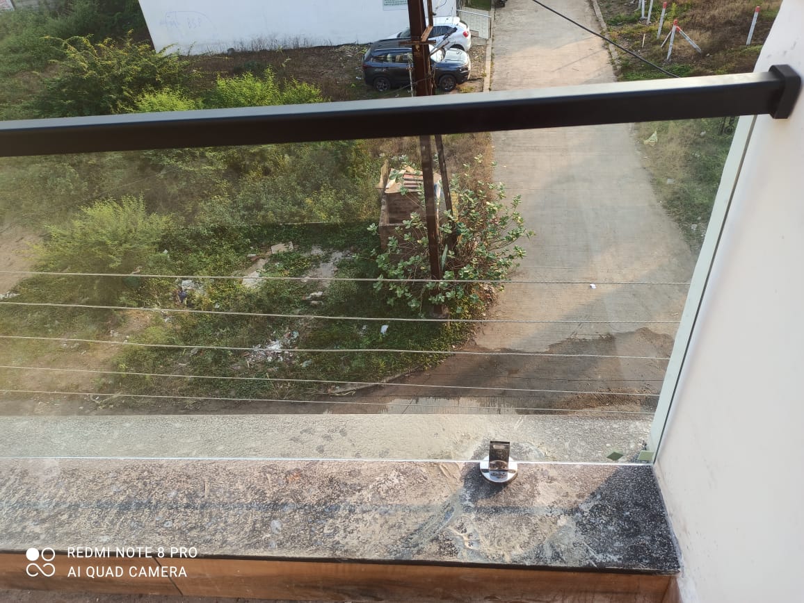 Aluminium glass Railing | Sunny Bathliya | 71 Shri Vaishnav Kannya Vidhalaya 534D