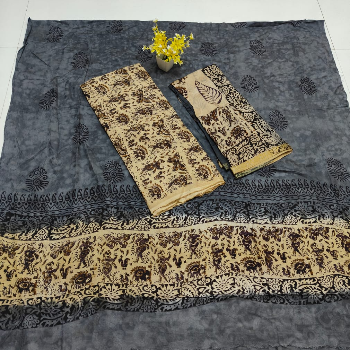  Muslin cotton self  jakard design and black printed  Dress materials GUJJARI GIRISH KUMAR 22 2 JAKKAVARI STREET PERALA NEAR PERALA MASIJID