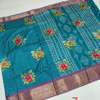 Soft dolla silk screen printed   design sarees and jari weaving kanchi border sarees-https://i-media.vyaparify.com/vcards/products/138781/product_1739339327_67ac363f53d3b.png Image