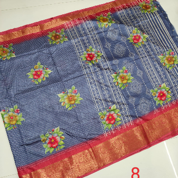 Soft dolla silk screen printed   design sarees and jari weaving kanchi border sarees-https://i-media.vyaparify.com/vcards/products/138782/product_1739339327_67ac363f61453.png Image