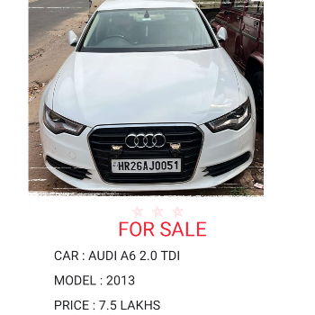 AUDI A6 TDI 2013 MODEL CAR For Sale (CAR01)-https://i-media.vyaparify.com/vcards/products/174337/product_1743179203_67e6cdc3bae6d.png Image