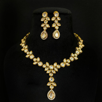 Gold Plated- Kundan Necklace Set SEQUEL IMPEX PRIVATE LIMITED Balaji Tower, 158-159 Mahendwas House, Nehru Bazar