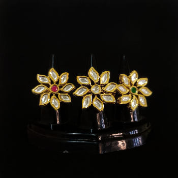Traditional Kundan Rings - Floral SEQUEL IMPEX PRIVATE LIMITED Balaji Tower, 158-159 Mahendwas House, Nehru Bazar
