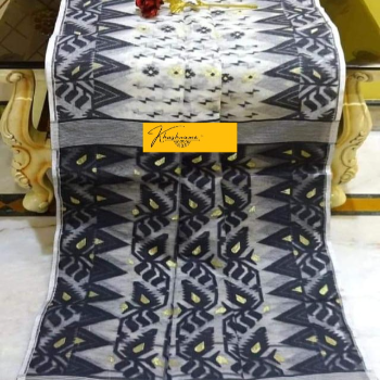 Dhakai Jamdani black and white-https://i-media.vyaparify.com/vcards/products/189490/product_1744742769_67fea97109ef6.png Image