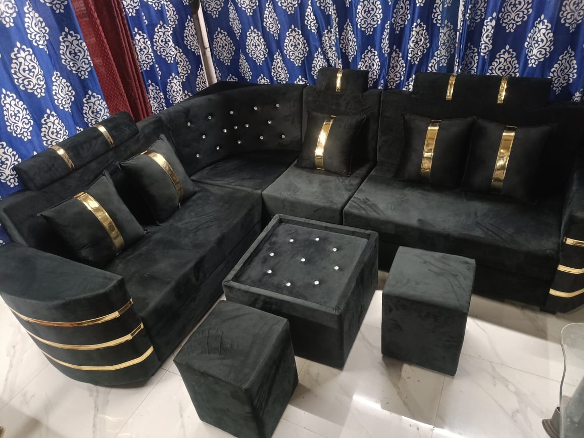 Corner Sofa set with Centre Table | JANTA FURNITURE | 426, Alok Nagar Opposite JMB Sweets , Kanadiya Road Indore
