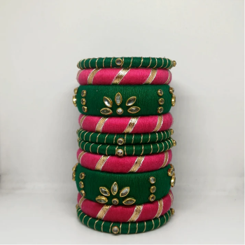 Mohini[Pink and green Handcrafted Bangles]-https://i-media.vyaparify.com/vcards/products/208247/product_1746205465_6814fb19c33cb.png Image