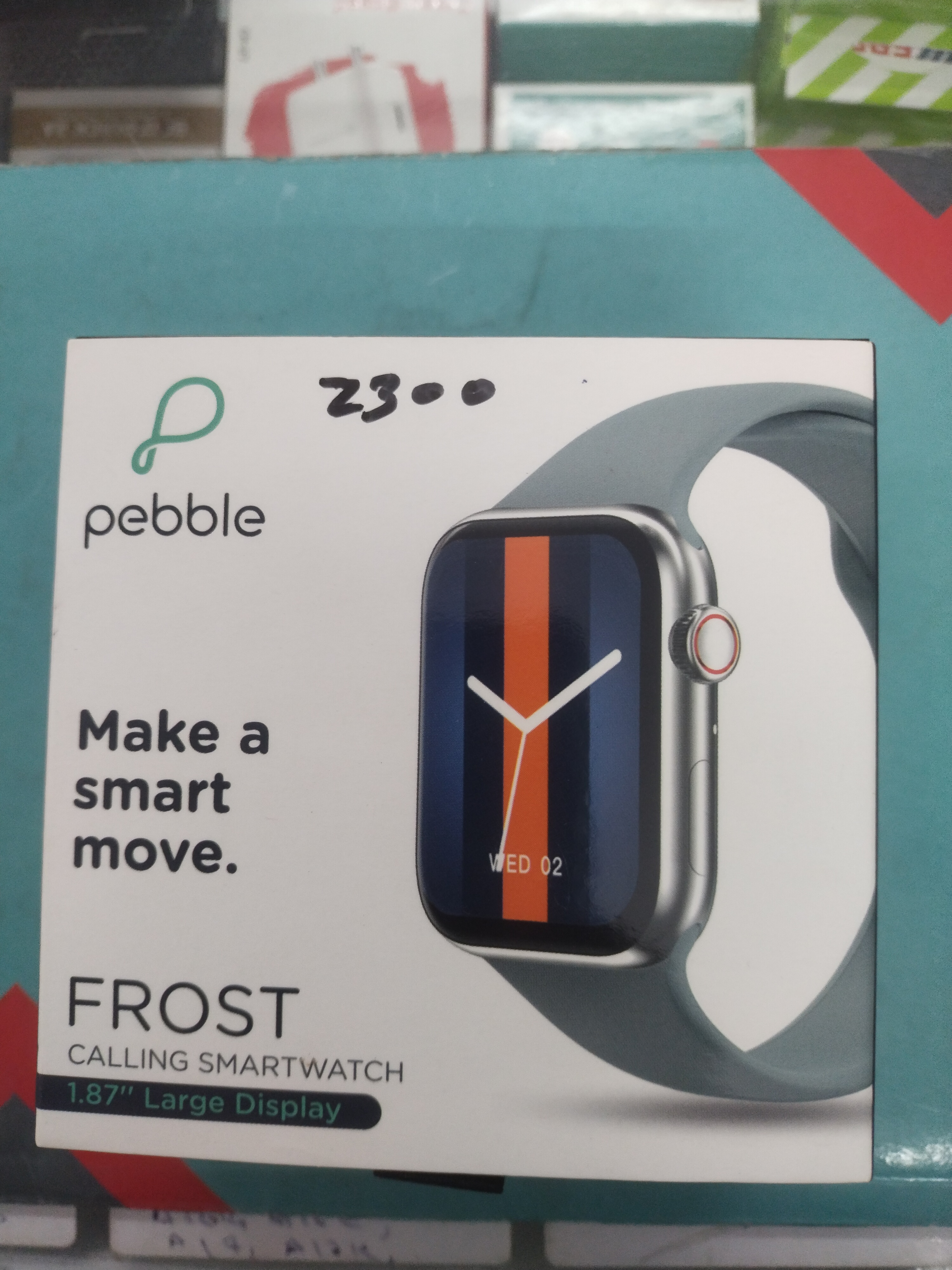 Pebble Frost Smartwatch 1.87"-https://i-media.vyaparify.com/vcards/products/23039/17058305032752863562177128276421.jpg Image