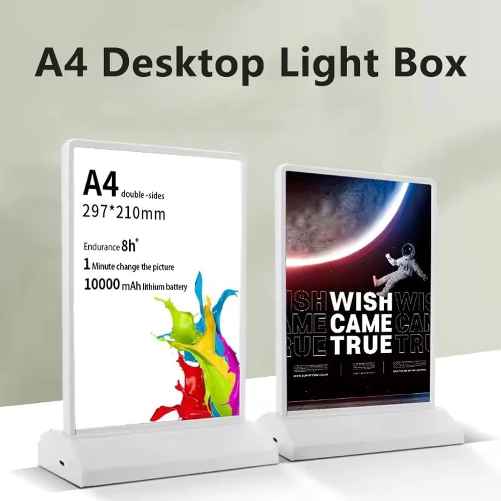 Tabletop A4 light board Ultra Slim LED Light Boxes Backlit Board-https://i-media.vyaparify.com/vcards/products/240913/product_1747553302_68298c16614df.png Image