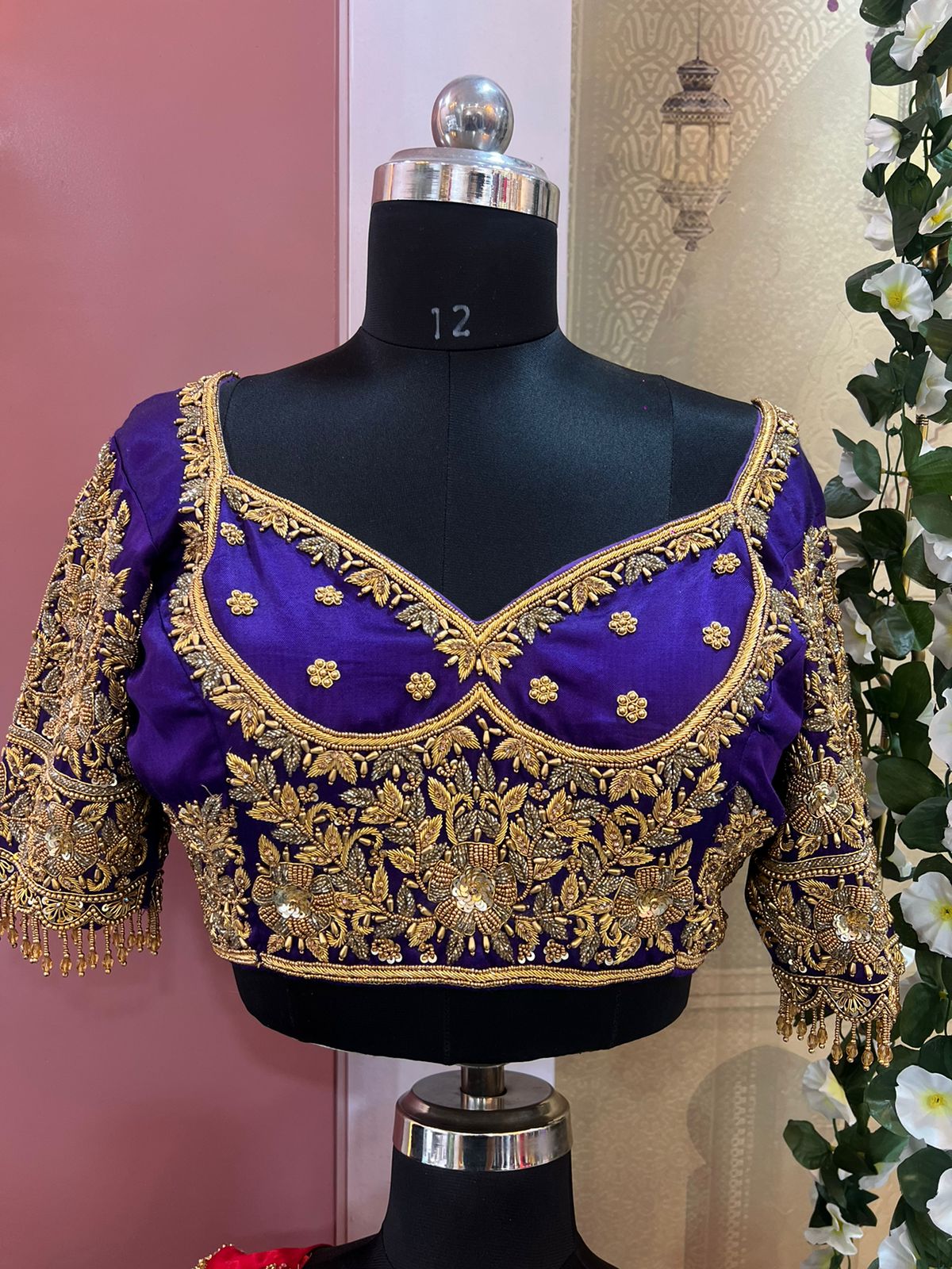Rental Bule Embroidered Blouses SUIDHAGA FASHION CENTRE Near Swaymbhu Ganesh Mandir, Pmt Chowk Bhosari 411039