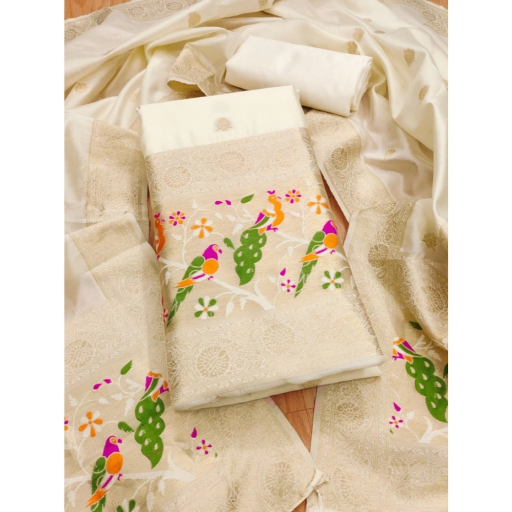  Unstitched Salwar Suit Material With Dupatta ASHIRWADA ENTERPRISES 1st Floor, Moideen Complex, Main Road, Darbe, Puttur, Karnataka 574202, India