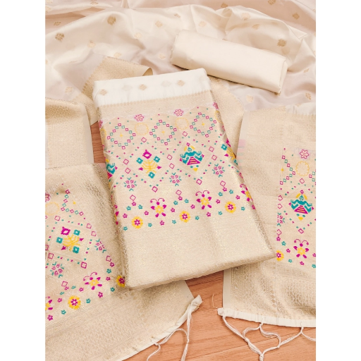  Unstitched Salwar Suit Material With Dupatta ASHIRWADA ENTERPRISES 1st Floor, Moideen Complex, Main Road, Darbe, Puttur, Karnataka 574202, India