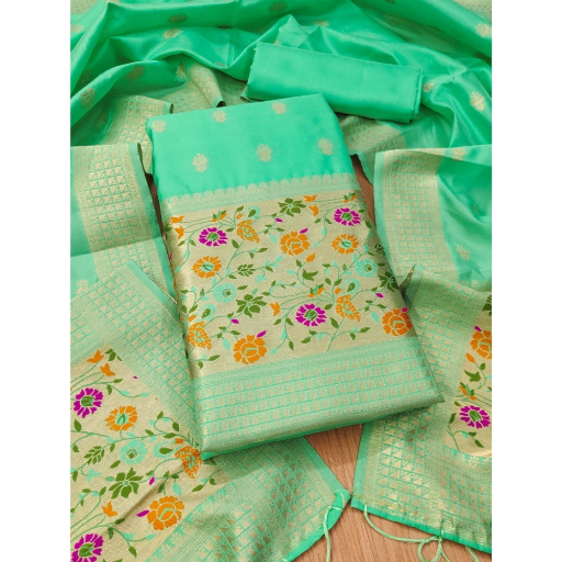  Unstitched Salwar Suit Material With Dupatta ASHIRWADA ENTERPRISES 1st Floor, Moideen Complex, Main Road, Darbe, Puttur, Karnataka 574202, India