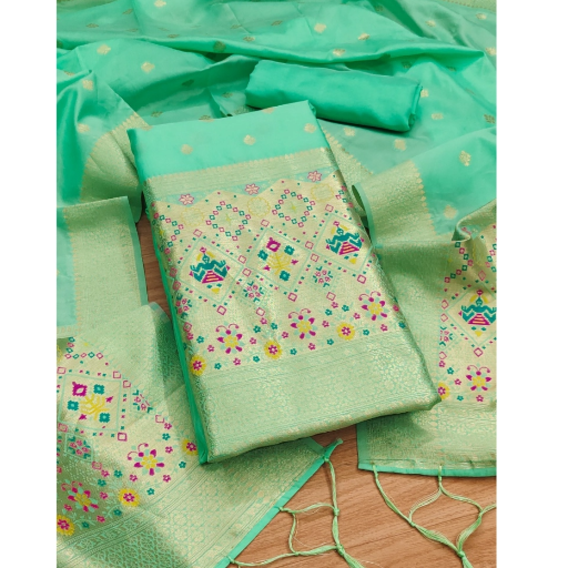  Unstitched Salwar Suit Material With Dupatta ASHIRWADA ENTERPRISES 1st Floor, Moideen Complex, Main Road, Darbe, Puttur, Karnataka 574202, India