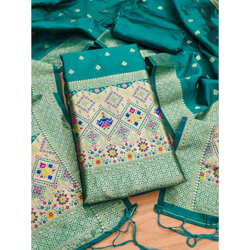  Unstitched Salwar Suit Material With Dupatta ASHIRWADA ENTERPRISES 1st Floor, Moideen Complex, Main Road, Darbe, Puttur, Karnataka 574202, India