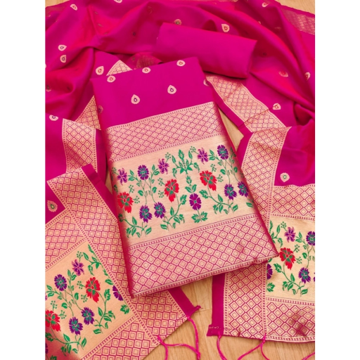  Unstitched Salwar Suit Material With Dupatta ASHIRWADA ENTERPRISES 1st Floor, Moideen Complex, Main Road, Darbe, Puttur, Karnataka 574202, India