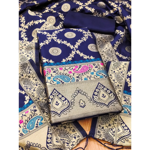  Unstitched Salwar Suit Material With Dupatta ASHIRWADA ENTERPRISES 1st Floor, Moideen Complex, Main Road, Darbe, Puttur, Karnataka 574202, India