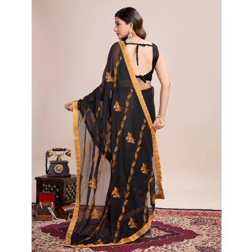 Generic Women's Georgette Printed Saree With Unstitched Blouse (5.5Mtr, Orange)-https://i-media.vyaparify.com/vcards/products/292382/product_1749986635_684ead4ba18a6.png Image