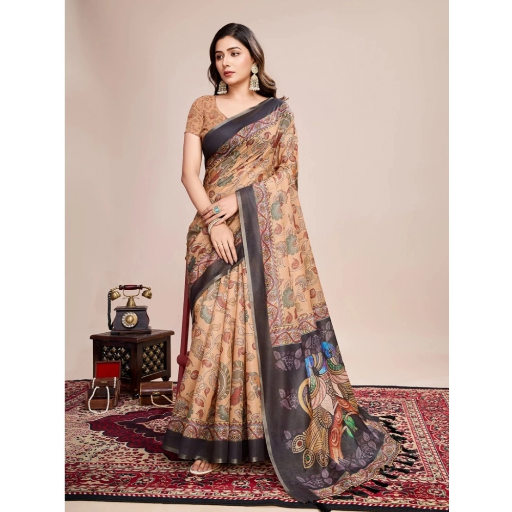  Generic Women's Georgette Embroidered Saree With Unstitched Blouse (5.5Mtr, Brown) ASHIRWADA ENTERPRISES 1st Floor, Moideen Complex, Main Road, Darbe, Puttur, Karnataka 574202, India