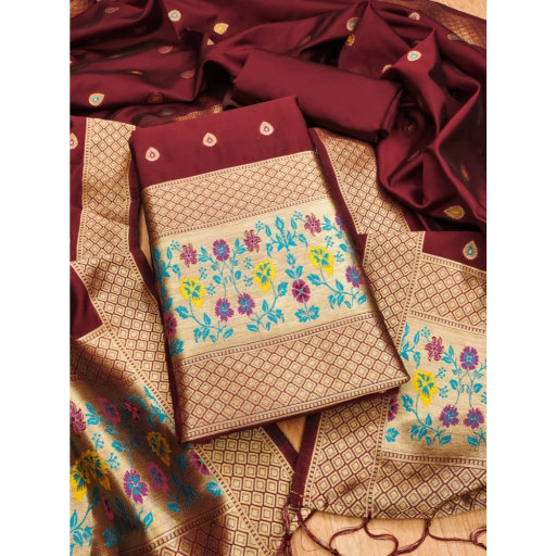  Unstitched Salwar Suit Material With Dupatta ASHIRWADA ENTERPRISES 1st Floor, Moideen Complex, Main Road, Darbe, Puttur, Karnataka 574202, India