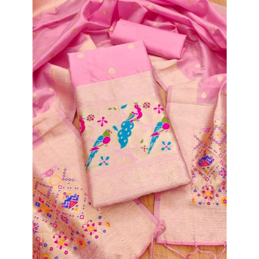  Unstitched Salwar Suit Material With Dupatta ASHIRWADA ENTERPRISES 1st Floor, Moideen Complex, Main Road, Darbe, Puttur, Karnataka 574202, India