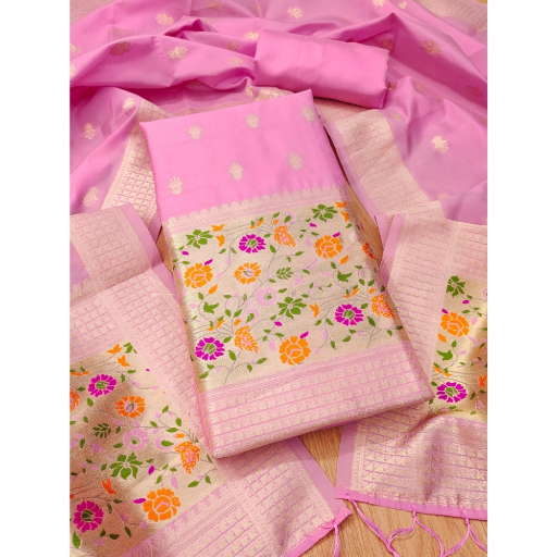  Unstitched Salwar Suit Material With Dupatta ASHIRWADA ENTERPRISES 1st Floor, Moideen Complex, Main Road, Darbe, Puttur, Karnataka 574202, India