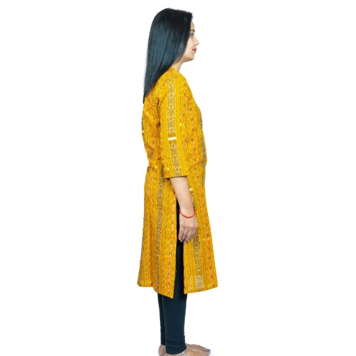 Women's Sambalpuri Certified Handloom Pure Cotton Straight Kurti-https://i-media.vyaparify.com/vcards/products/292591/product_1750060733_684fcebd386ed.png Image